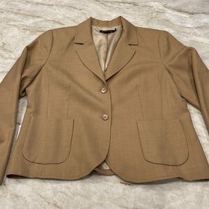 Pendleton | Vintage 100% Virgin Wool Blazer | Tan | Fully Lined | Women’s 16P